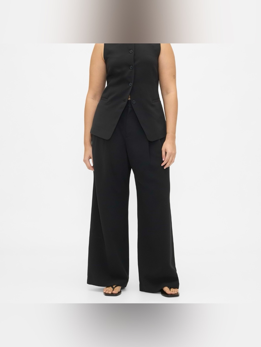NWT 365 Low Rise Pleated Wide Leg Trousers